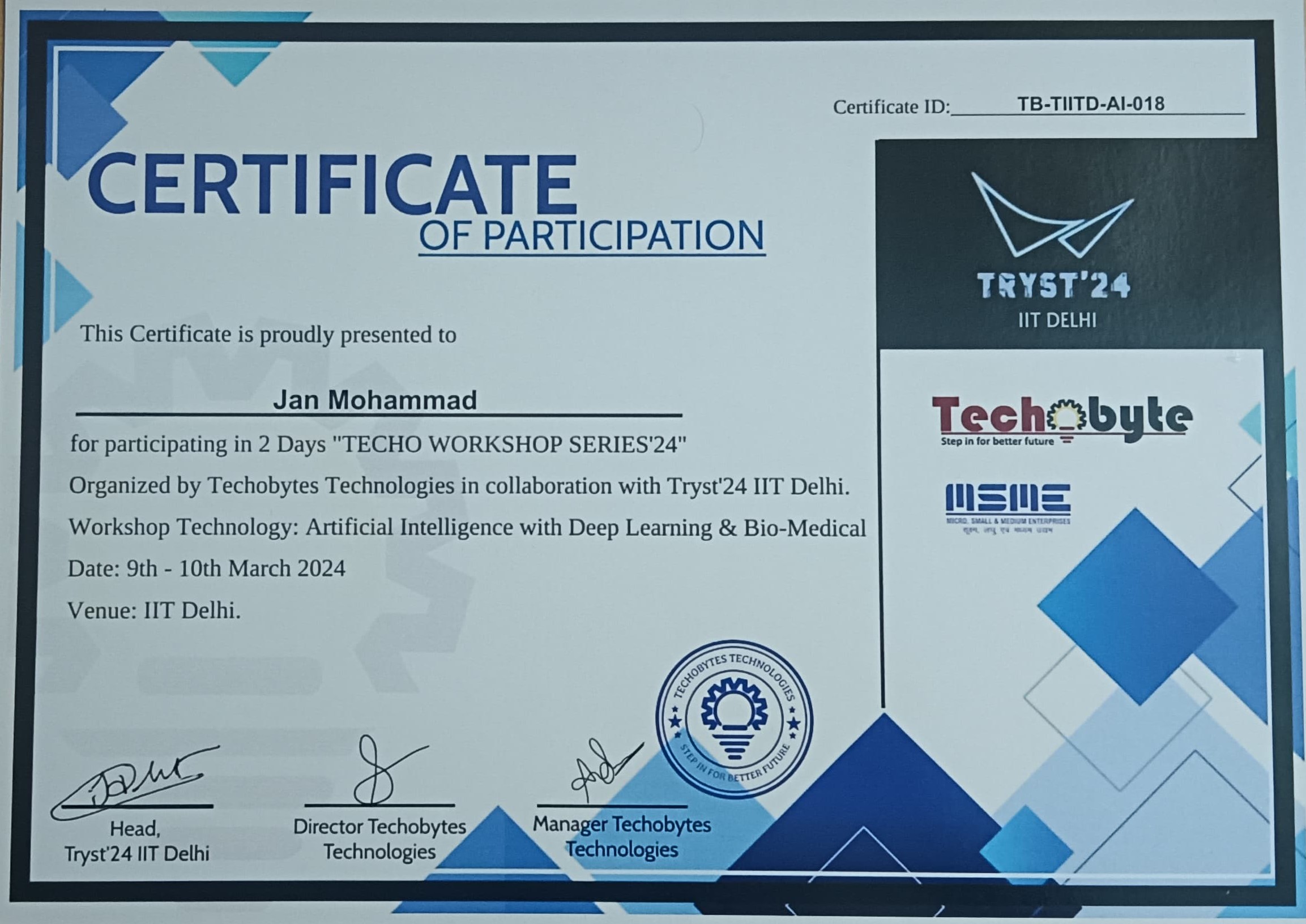 Certificate 3